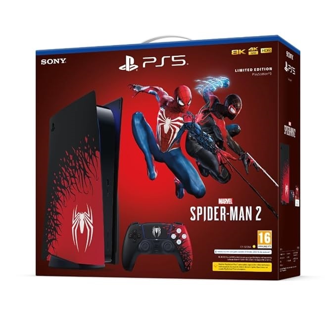 PlayStation 5 Console, Marvel€™s Spider Man 2 Limited Edition Bundle