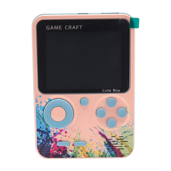 Game Craft Cute Boy Hand Held Game - Pink