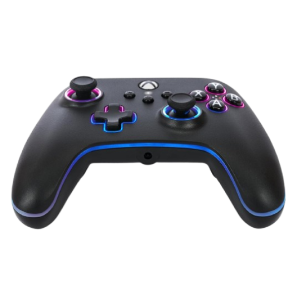 PowerA Advantage Wired Gaming Controller with Lumectra for Xbox Series X/S, Xbox One, PC, Windows 10/11, Vivid LED Lighting, Black (Officially Licensed)