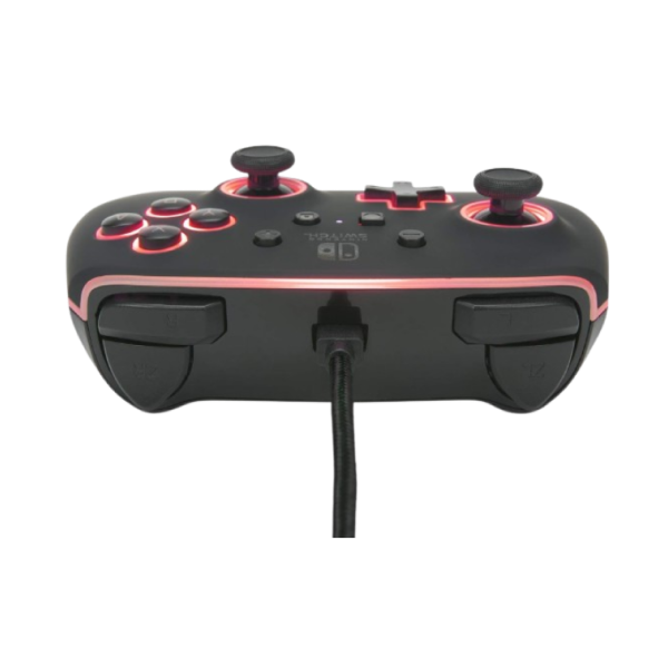 PowerA Spectra Enhanced Wired Gaming Controller for Nintendo Switch with Vivid LED Lighting, Black (Officially Licensed)
