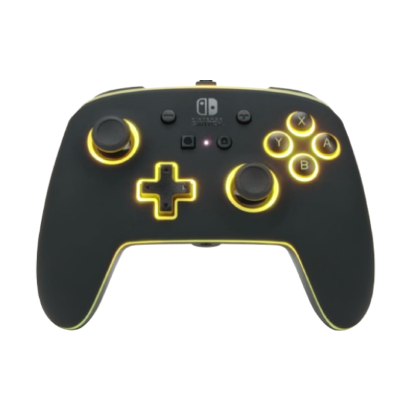 PowerA Spectra Enhanced Wired Gaming Controller for Nintendo Switch with Vivid LED Lighting, Black (Officially Licensed)