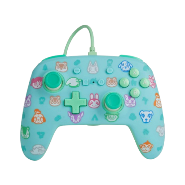 PowerA Enhanced Wired Gaming Controller for Nintendo Switch, Animal Crossing, Blue