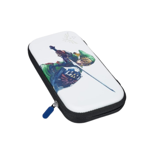 PowerA Slim Gaming Console Kit Case for Nintendo Switch, Nintendo Switch OLED or Nintendo Switch Lite with Accessories Storage, The Legend of Zelda, Master Sword Defense (Officially Licensed)