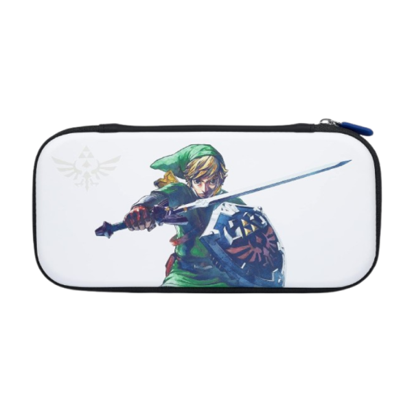 PowerA Slim Gaming Console Kit Case for Nintendo Switch, Nintendo Switch OLED or Nintendo Switch Lite with Accessories Storage, The Legend of Zelda, Master Sword Defense (Officially Licensed)
