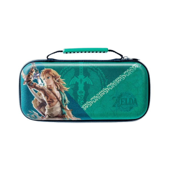 PowerA Protection Gaming Console Kit Case for Nintendo Switch - OLED Model, Nintendo Switch or Nintendo Switch Lite with Accessories Storage, The Legend of Zelda, Archaic Link (Officially Licensed)