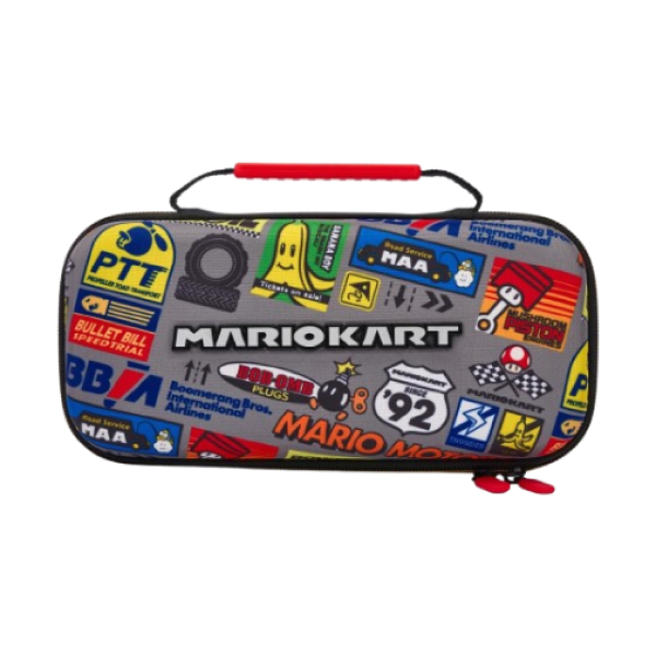 PowerA Protection Gaming Console Kit Case for Nintendo Switch or Nintendo Switch Lite with Accessories Storage, Mario Kart (Officially Licensed)