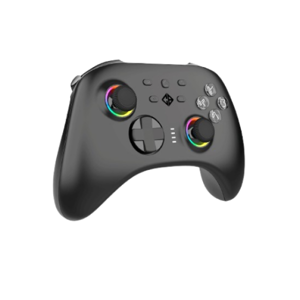 Cosmic Byte Stellaris Tri-Mode Wireless-Bluetooth-Wired Controller for PC, iOS, Android, Hall effect Trigger and Joystick - Black