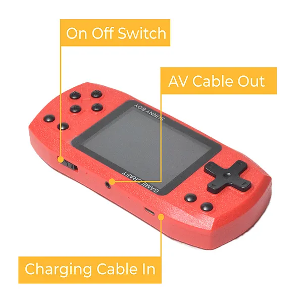 Game Craft Sunny Boy Hand Game Console - Red