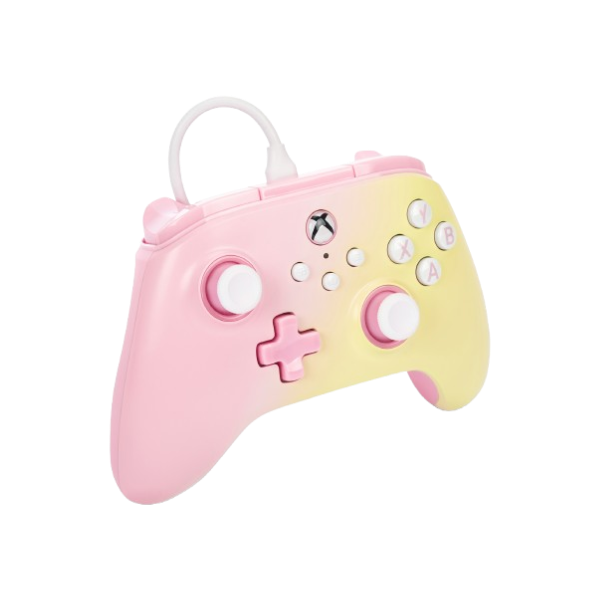 PowerA Advantage Wired Gaming Controller for Xbox Series X/S, Xbox One, PC, Windows 10/11, Pink Lemonade, Pink/Yellow (Officially Licensed)