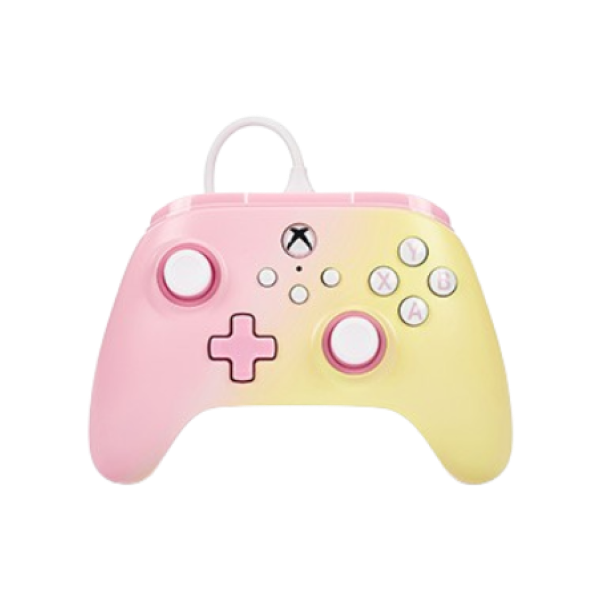 PowerA Advantage Wired Gaming Controller for Xbox Series X/S, Xbox One, PC, Windows 10/11, Pink Lemonade, Pink/Yellow (Officially Licensed)