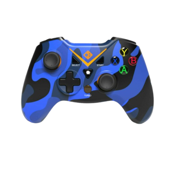 Cosmic Byte C3070W Nebula 2.4G Wireless Gamepad for PC, Upgraded with USB C Port and Works in Wired and Wireless Mode - camo blue